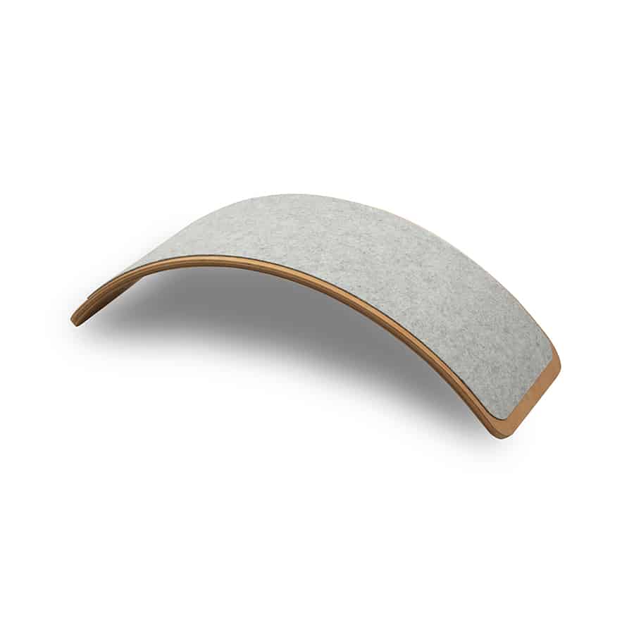 100% Natural Wooden Balance Board - Light Grey
